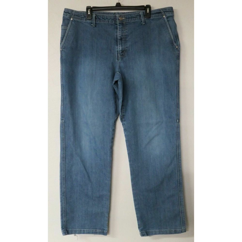 Mens‎ Royal Robbins Blue Jeans Size 40x34 Cotton Blend Casual Outdoors Hiking